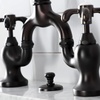 image:imageKingston Brass KS7973TX French Country Bridge Bathroom Faucet with Brass PopUp Antique BrassOil Rubbed Bronze