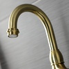 image:imageKingston Brass KS7997BAL Heirloom Bridge Bathroom Faucet with Brass PopUp Brushed BrassBrushed Brass