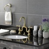 image:imageKingston Brass KS7997BAL Heirloom Bridge Bathroom Faucet with Brass PopUp Brushed BrassBrushed Brass