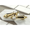 image:imageKingston Brass KS7997BAL Heirloom Bridge Bathroom Faucet with Brass PopUp Brushed BrassPolished Brass