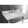 image:imageKingston Brass KVPB3622M38 Fauceture Templeton Vanity with Tops with 17 x 14 Undermount Sink 36 L x 22 W x 1214 D Carrara Marble WhiteCarrara Marble White
