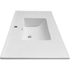 image:imageKingston Brass LBT372271 Continental 37Inch Ceramic Vanity Sink Top 1 Hole in White