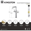 image:imageKingston Brass LS6603RKZ Wendell DoubleHandle Vessel Faucet with Knurled Handle Brushed Brass