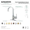 image:imageKingston Brass LS8213CTL Continental Bathroom Faucet Brushed Brass 4 x 494 x 1169Matte Black