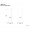 image:imageKingston Brass VPB226P Robert Ceramic Pedestal Sink Base VPB2268 White