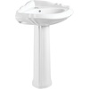 image:imageFauceture VPB2710 Venus 27 Ceramic Corner Pedestal Sink Single Hole Glossy White