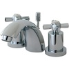 image:imageKINGSTON BRASS KS2958ZX Millennium Mini Widespread Lavatory Faucet with Brass PopUp Brushed NickelPolished Chrome