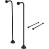 image:imageKingston Brass CCK465 Vintage Single Offset Supply Line with Wall Bracket Combo Oil Rubbed Bronze