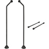 image:imageKingston Brass CCK475 Vintage Double Offset Supply Line with Wall Bracket Combo Oil Rubbed Bronze