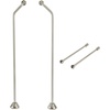 image:imageKingston Brass CCK476 Vintage Double Offset Supply Line with Wall Bracket Combo Polished Nickel