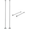 image:imageKingston Brass CCK481 Vintage Straight Supply Line with Wall Bracket Combo Polished Chrome