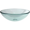 image:imageKingston Brass EVSPCC1 Fauceture Tempered Glass Bathroom Vessel Crystal Clear