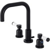 image:imageKingston Brass FSC8933DPL Paris Widespread Bathroom Faucet with PopUp Drain Brushed BrassMatte Black