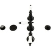 image:imageKingston Brass KB321PL Victorian ThreeHandle Bidet Faucet Polished ChromeMatte Black