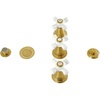 image:imageKingston Brass KB328PX Victorian ThreeHandle Bidet Faucet Brushed NickelBrushed Brass