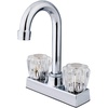 image:imageKingston Brass KB461 Americana TwoHandle 2Hole Deck Mount Bar Faucet in Polished ChromePolished Chrome