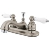 image:imageKingston Brass KB602B Teapot Faucet with Metal Cross Handle amp PopUp Polished Brass 4 InchBrushed NickelPolished Chrome