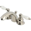 image:imageKingston Brass KB956PLPN Victorian MiniWidespread Bathroom Faucet with PopUp Drain Polished Nickel