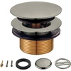 image:imageKingston Brass KBU2008 Eugene TipToe Tub Drain Conversion Kit Brushed Nickel 275 x 294 x 231
