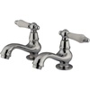 image:imageKingston Brass KS1108PL Heritage Classic Basin Faucet Porcelain Lever Handle Brushed NickelPolished Chrome