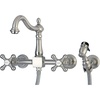 image:imageKingston Brass KS1268AXBS Heritage Wall Mount Kitchen Faucet Sprayer Brushed NickelBrushed Nickel
