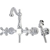image:imageKingston Brass KS1268AXBS Heritage Wall Mount Kitchen Faucet Sprayer Brushed NickelPolished Chrome