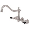 image:imageKingston Brass KS1288PKL Duchess Wall Mount Kitchen Faucet Brushed NickelBrushed Nickel