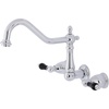 image:imageKingston Brass KS1288PKL Duchess Wall Mount Kitchen Faucet Brushed NickelPolished Chrome