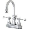 image:imageKingston Brass KS2612BL Vintage 4Inch Centerset Lavatory Faucet with Brass PopUp Polished BrassPolished Chrome