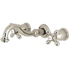 image:imageKingston Brass KS3126AX Vintage 2Handle Wall Mount Bathroom Faucet Polished NickelPolished Nickel