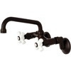 image:imageKingston Brass KS613SB 2Handle Wall Mount Kitchen Faucet Brushed Brass 694 x 488 x 275Oil Rubbed Bronze