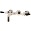 image:imageKingston Brass KS8120DKL Kaiser Bathroom Faucet Matte Black 1131 x 763 x 306Polished Nickel