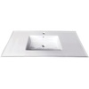 image:imageKingston Brass LBT372271 Continental 37Inch Ceramic Vanity Sink Top 1 Hole in White