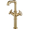 image:imageKingston Brass LS6603RKZ Wendell DoubleHandle Vessel Faucet with Knurled Handle Brushed Brass