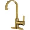image:imageKingston Brass LS8213CTL Continental Bathroom Faucet Brushed Brass 4 x 494 x 1169Matte Black