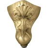 image:imageKingston Brass VCTNT7 Aqua Eden Tudor Iron Tub Feet 4 Pieces Set Brushed Brass