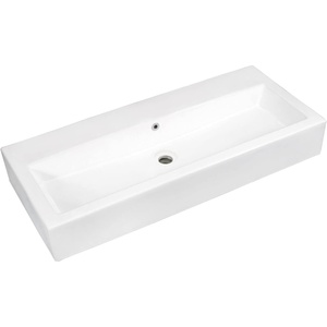 image:imageFauceture EV3917H0 Anne 39Inch x 17Inch Rectangular Vessel Sink White