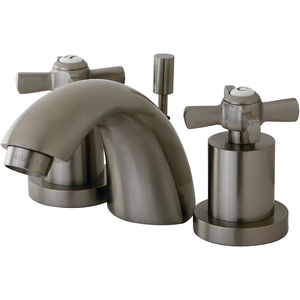 image:imageKINGSTON BRASS KS2958ZX Millennium Mini Widespread Lavatory Faucet with Brass PopUp Brushed NickelBrushed Nickel