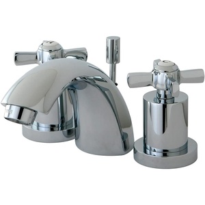image:imageKINGSTON BRASS KS2958ZX Millennium Mini Widespread Lavatory Faucet with Brass PopUp Brushed NickelPolished Chrome