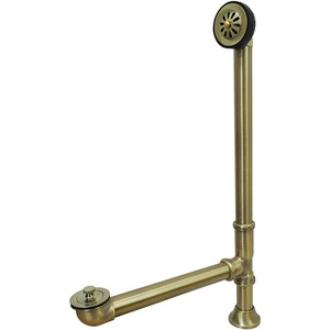 image:imageKingston Brass CC2080 Clawfoot Tub Waste amp Overflow Drain Matte BlackAntique Brass