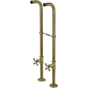 image:imageKingston Brass CC266S8AX Freestanding Supply Line Package Brushed NickelAntique Brass