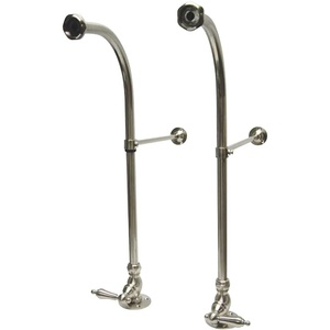 image:imageKingston Brass CC452ML Vintage Rigid Freestand Supplies with Stop Brass Lever Handle 23Inch Polished BrassBrushed Nickel