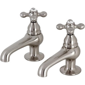 image:imageKingston Brass CC7L8 Vintage Basin Tap Faucet Brushed Nickel 4 x 35 x 175Brushed Nickel