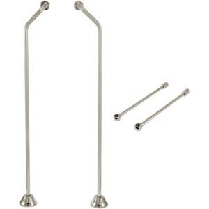 image:imageKingston Brass CCK476 Vintage Double Offset Supply Line with Wall Bracket Combo Polished Nickel