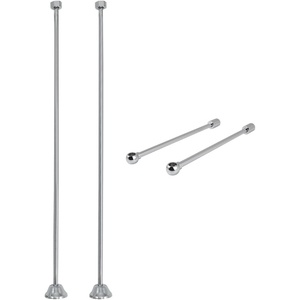 image:imageKingston Brass CCK481 Vintage Straight Supply Line with Wall Bracket Combo Polished Chrome
