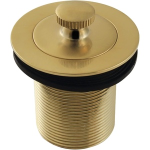image:imageKingston Brass DLT20SB 112 Lift and Turn Tub Drain with 2 Body Thread Brushed Brass