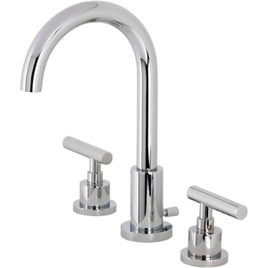 image:imageKingston Brass FSC8921CML Manhattan Widespread Bathroom Faucet with PopUp Drain Polished Chrome