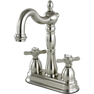 image:imageKingston Brass KB1492BEX 4 Centerset bar Faucet Polished Brass 434 In Spout ReachBrushed Nickel