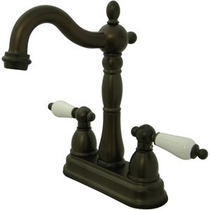 image:imageKingston Brass KB1495PL Bar Faucet Without PopUp Rod 434 inch in Spout Reach Oil Rubbed BronzeOil Rubbed Bronze