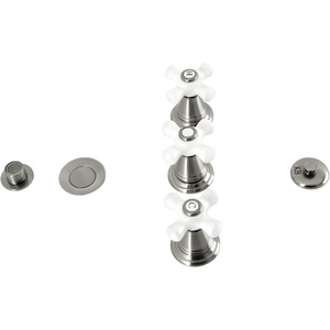 image:imageKingston Brass KB328PX Victorian ThreeHandle Bidet Faucet Brushed NickelBrushed Nickel